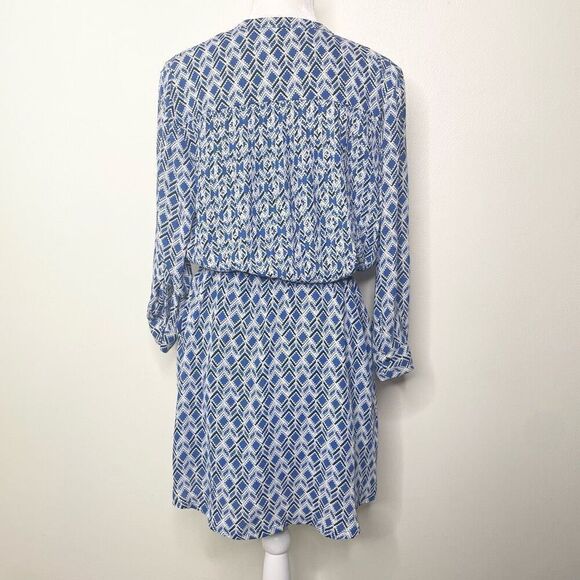 Anthropologie Maeve Galen geometric print gathered waist dress - size medium - Picture 5 of 11